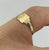 Dainty Signet Ring 9ct 9k Yellow Gold - Size G