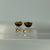 Tigers Eye Flower Removable Gold Stud Earrings 9ct 9k Yellow Gold