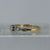 Antique Diamond .10ct Solitaire Platinum Set Ring 18ct 18k Yellow Gold - Size M