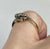 Antique Diamond Twist Platinum Set Ring 18ct 18k Yellow Gold - Size H