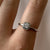 Diamond .12ct Cluster Halo Engagement Ring 9ct 9k White Gold - Size N