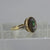 Abalone Mother of Pearl With Diamond Accents Ring 9ct 9k Yellow Gold  - Size O