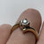 Diamond Solitaire Twist Bypass .15ct Ring 9ct 9k Yellow Gold  - Size L