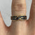 Sapphire Channel Set Twist Crossover Ring 9ct 9k Yellow Gold  - Size K