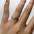 Diamond Wave Style Ring 9ct 9k White Gold - Size K