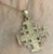 Jerusalem Cross Textured Pendant 14ct 14k Yellow Gold