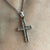 Diamond .10ct Cross Crucifix Pendant 9ct 9k White Gold