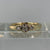 Diamond Bezel Set Trilogy Ring 9ct 9k Yellow Gold - Size P