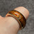 Amber Chunky Band Ring 9ct 9k Yellow Gold - Size W