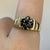 Sapphire Daisy Flower Ring 18ct 18K Yellow Gold - Size O