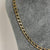 Square Curb Chain Necklace 4mm Wide 9ct 9k Yellow Gold - 19" Inches