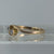 Two Stone Diamond Twist Bypass Ring 18ct 18k Yellow Gold - Size K 1/2