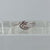 Morganite & Diamond Trilliant Cut Twist Ring 9ct 9k White Gold  - Size O