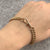 Antique 1914 Chester Tapered Curb Bracelet Stamped 9ct Rose Gold - 7.5" Inches