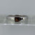 Square Cut Garnet Solitaire Ring 9ct 9K White Gold - Size R