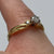 Diamond Trilogy Bypass Ring 18ct 18k Yellow Gold - Size S