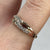 Diamond Rose Gold Bypass Pave Set Band Ring  9ct 9k Rose Gold - Size P