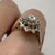 Diamond Tiered Cluster Ring 9ct 9k Yellow Gold  - Size P