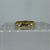 White Spinel Bezel Set Band Ring 18ct 18k Yellow Gold  - Size P