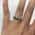 Diamond .15ct Croissant Twist Ring 9k 9ct Yellow Gold - Size L