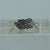 Tanzanite & Diamond Foliate Cluster Bypass Ring 9ct 9k Yellow Gold - Size Q