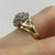 Diamond .50ct Cluster Band Ring 9ct 9kYellow Gold - Size K 1/2