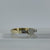 Opal & Baguette Cubic Zirconia Ring 9ct 9K Yellow Gold - Size Q