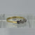 Antique Diamond Tilogy Platinum Setting 18ct 18k Yellow Gold - Size O