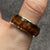 Amber Chunky Band Ring 9ct 9k Yellow Gold - Size W