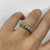 Diamond Unique Band Stacking Ring 9ct 9k White Gold  - Size M