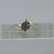 Diamond 0.12ct Cluster Bypass Ring 9ct 9k Yellow Gold - Size M 1/2