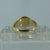 Queens Royal Regiment Military Signet Ring 9ct 9k Yellow Gold  - Size Y