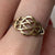 Gold Filigree Celtic Pattern Ring 9ct 9k Yellow Gold  - Size N