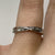 Diamond Twisted Crossover Band Ring 9ct 9k White Gold - Size L