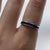 Sapphire Channel Set Half Eternity Ring 18ct 18k White Gold - Size M 1/2