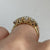 Five Stone Round Cut CZ Ring 9ct 9k Yellow Gold - Size K 1/2