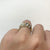 Diamond .15ct Croissant Twist Ring 9k 9ct Yellow Gold - Size L