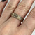 CZ Bark Finish Band Ring 9ct 9k Yellow Gold - Size N