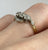 Diamond Trilogy Platinum Set Bypass Ring 18ct 18k Yellow Gold  - Size J 1/2