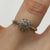 Diamond .10ct Cluster Ring 9ct 9k White Gold - Size J