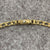 Italian Fancy Curb Chain Necklace Unique Closure 18k 750 Yellow Gold - 18"