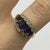 Iolite & Diamond Baguette Cluster Ring 9ct 9k Yellow Gold - Size P