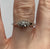 Diamond .15ct Cluster Ring 9ct 9k White Gold  - Size L