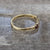 Ruby & CZ Band Stacking Ring 9ct 9k Yellow Gold - Size M