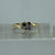 Toi Et Moi Bypass CZ Ring 14ct 14k Yellow Gold - Size Q