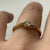 Diamond Solitaire Twist Half Bezel Set Ring 18ct 18k Yellow Gold - Size N