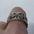 Diamond Two Tone Gold Patterned Ring 9ct 9k Yellow Gold - Size P