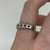 Ruby & Diamond Band Ring 9ct White Gold - Size N