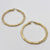 Textured Twist Hoop Earrings 9ct 9k Yellow Gold