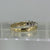 Diamond .25ct Two Tone Gold Band Stacking Ring 9ct 9k Yellow Gold - Size N